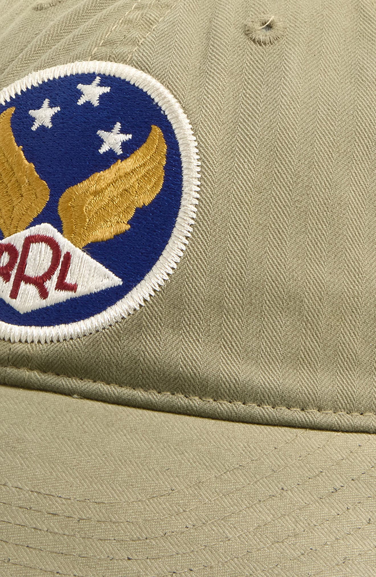 Double RL Winged Logo Snapback Cotton Twill Ball Cap (Men) | Nordstrom