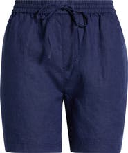 Tommy Bahama Two Palms Tie Waist Linen Shorts