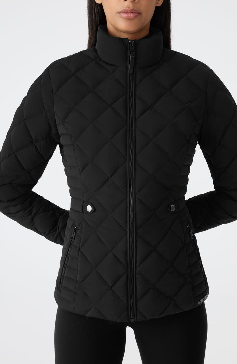 Mackage VIK Diamond Quilted Recycled Down Jacket, Alternate, color, Black