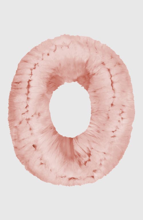 Lyla Grant Fur-free Rex Rabbit (faux Fur) Knit Cowl In Pink