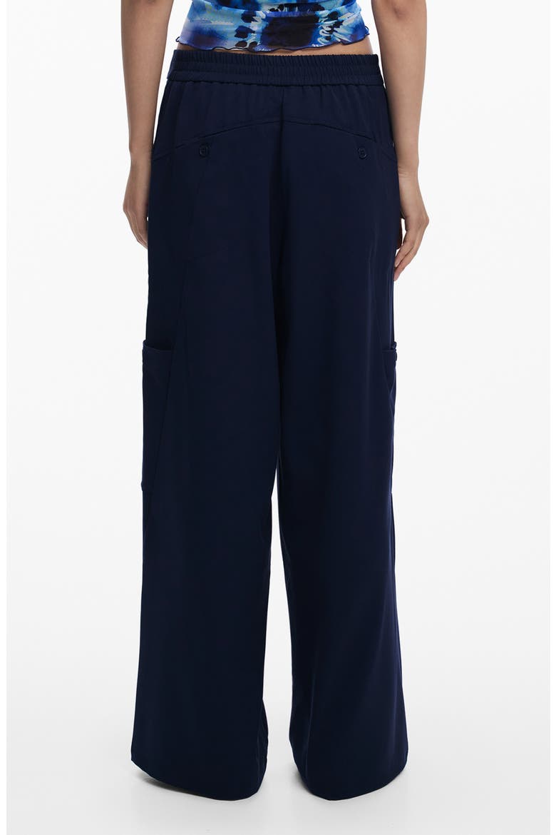 Wide Leg Cargo Pants, Alternate, color, BLUE
