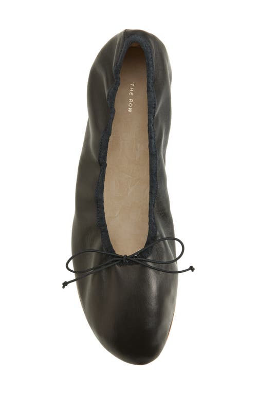 The Row Ballerina Flat In Black