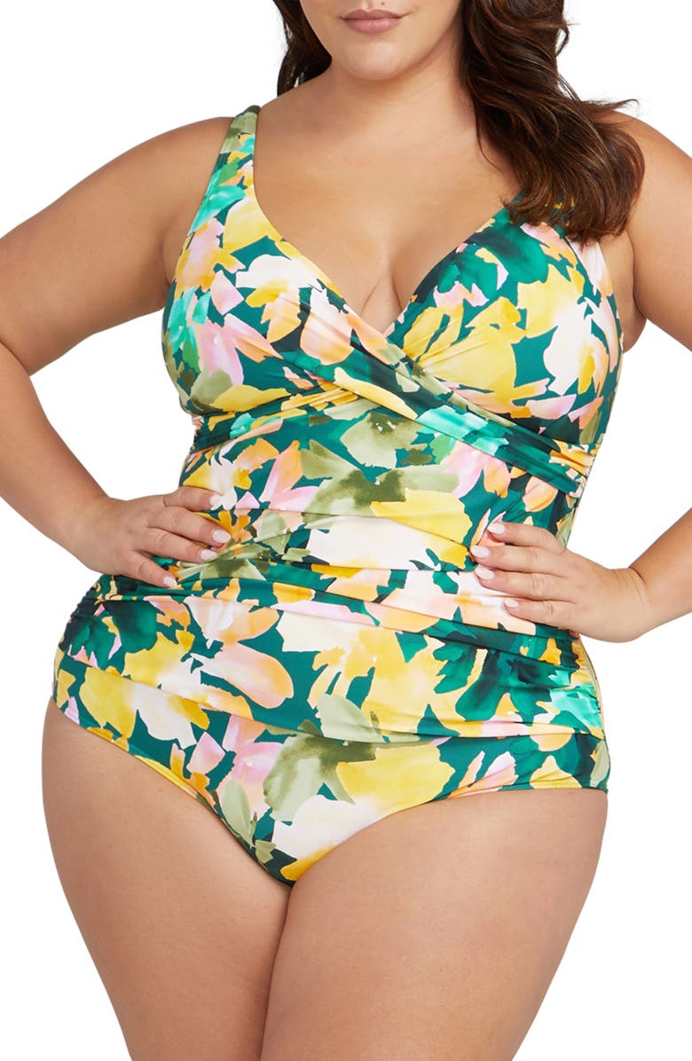 Artesands Delacroix Floral One-Piece Swimsuit, Main, color, 