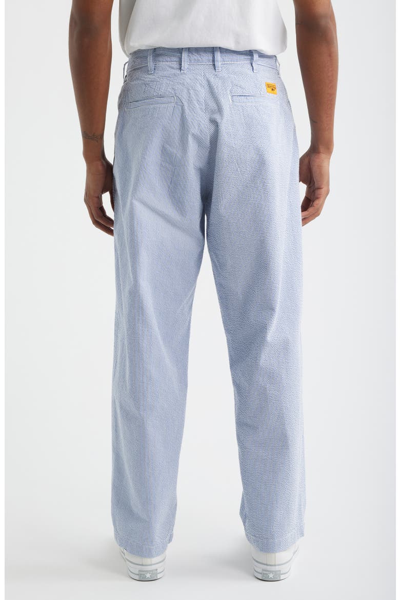 Part Timer Organic Cotton Seersucker Pants, Alternate, color, NAVY STRIPE