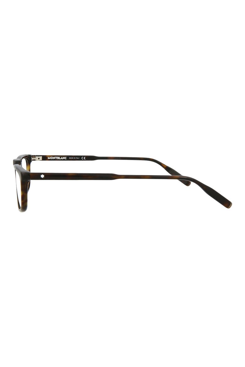 54mm Square Nose Bridge Optical Glasses, Alternate, color, HAVANA HAVANA TRANSPARENT