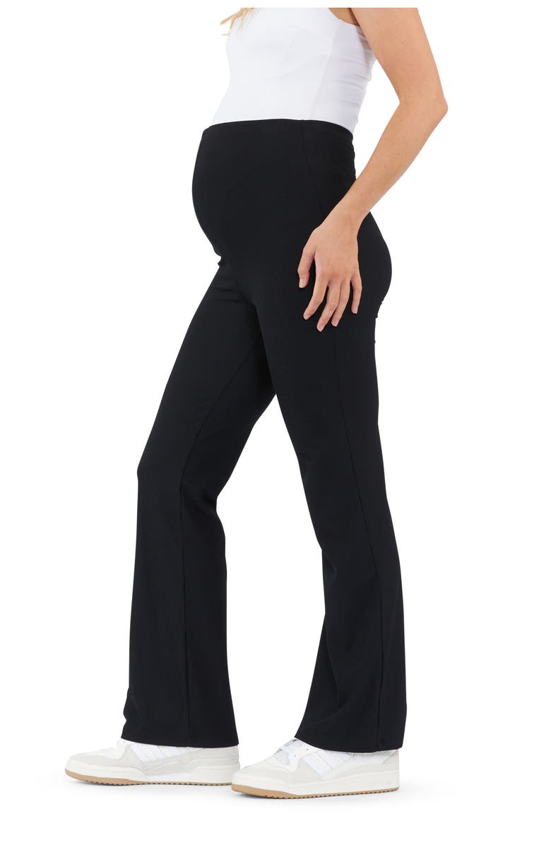 Ripe Maternity Jonah Rib Flare, Alternate, color, Black