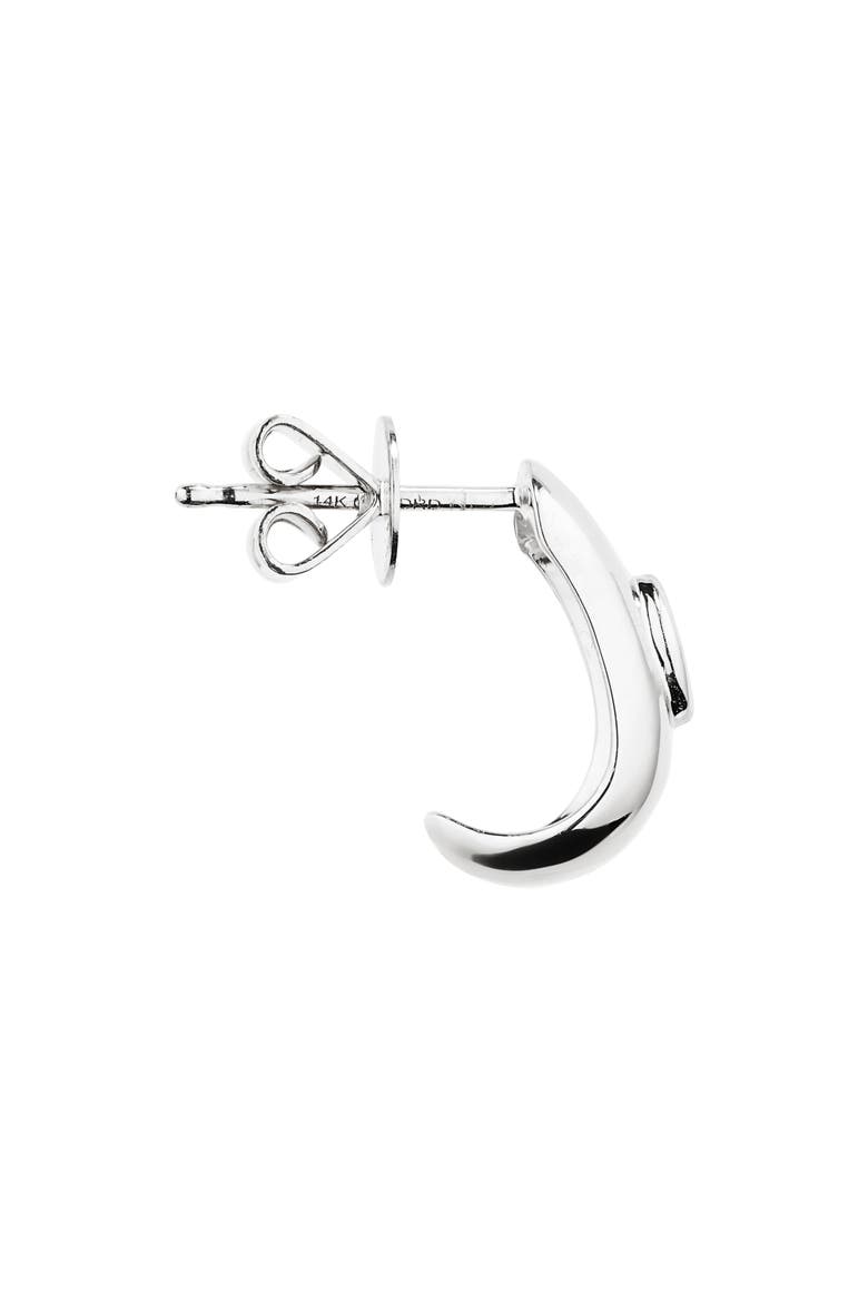 Alexa Jordyn Diamond Hoop Earrings, Alternate, color, WHITE GOLD/ DIAMOND