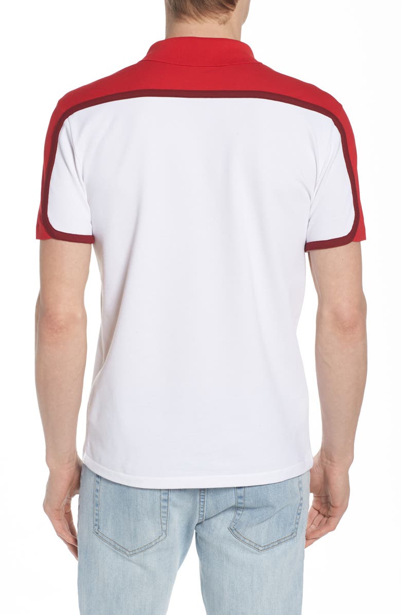 Lacoste Made in France Colorblock Piqué Polo, Alternate, color, 