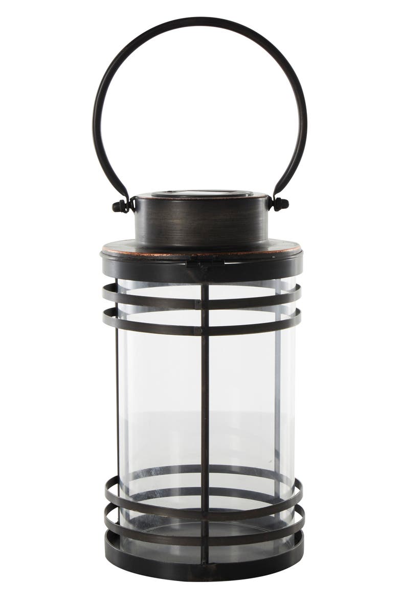 Metal Candle Lantern, Alternate, color, BLACK