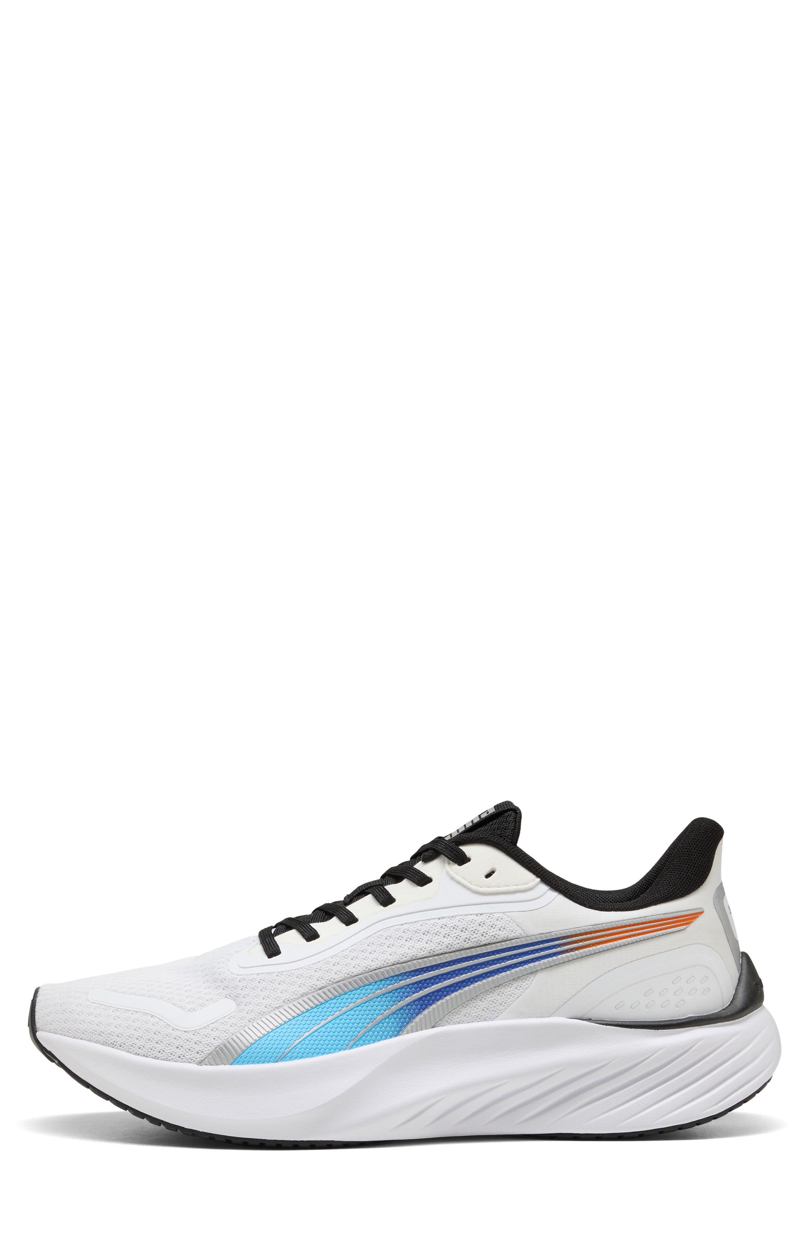 PUMA Pounce Lite Running Shoe, Alternate, color, Puma White/ Puma Black/ Blue