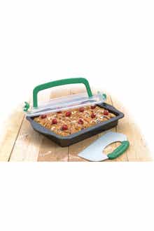 BergHOFF Perfect Slice Covered 9x13 Cake Pan & Cutting Tool - 3-Piece Set