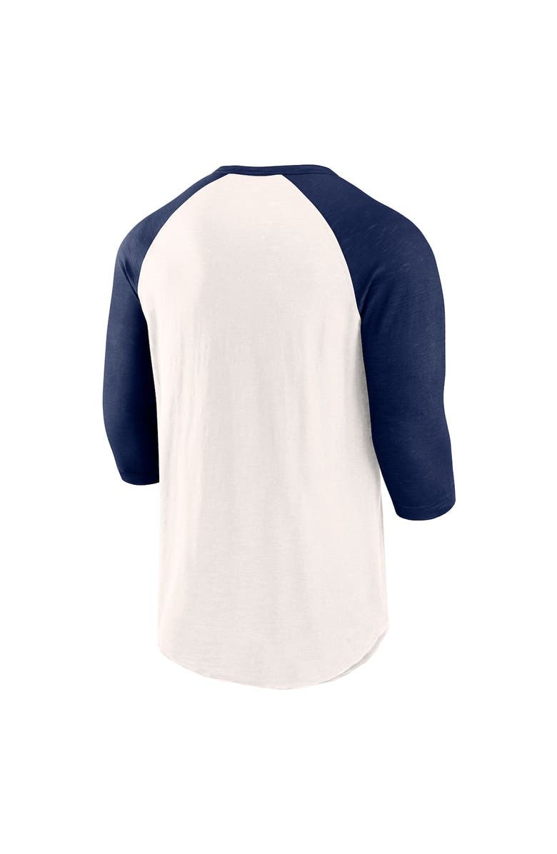 FANATICS Men's Fanatics Branded White/Navy San Diego Padres Backdoor Slider Raglan 3/4-Sleeve T-Shirt, Alternate, color,