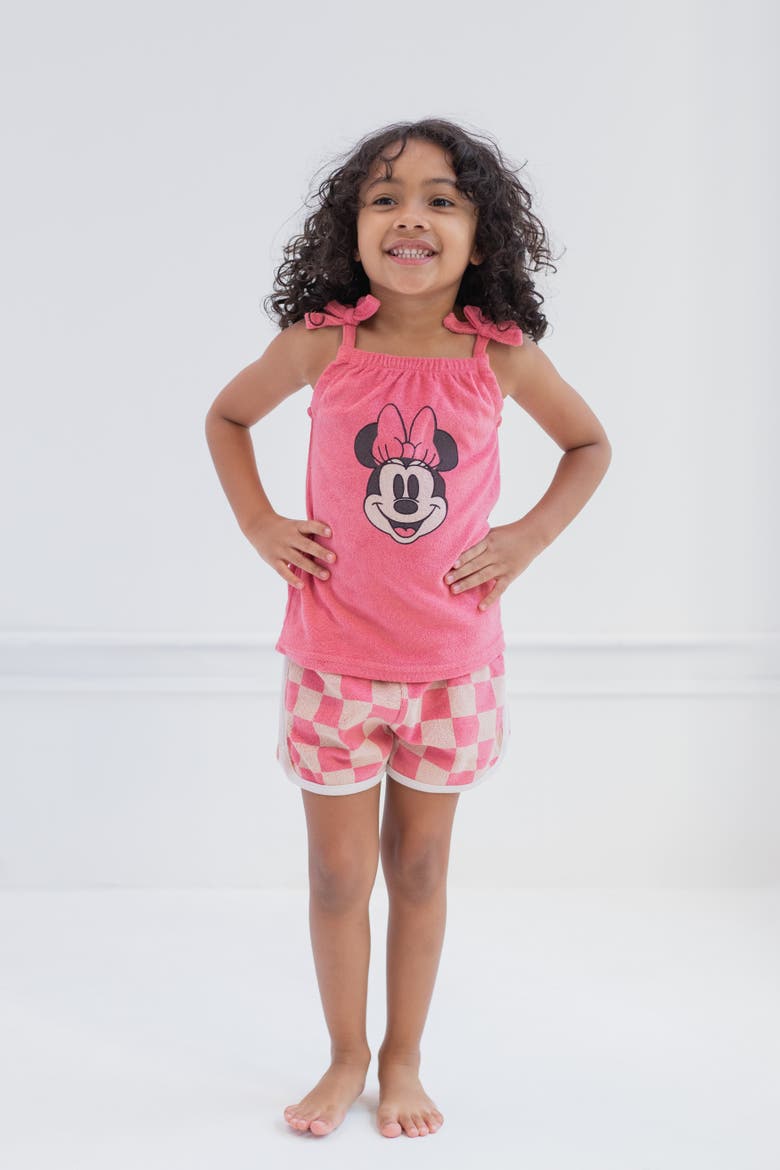 Minnie Mouse Sleeveless Tank Top and Dolphin Shorts Set, Alternate, color, Minnie Mouse Pink