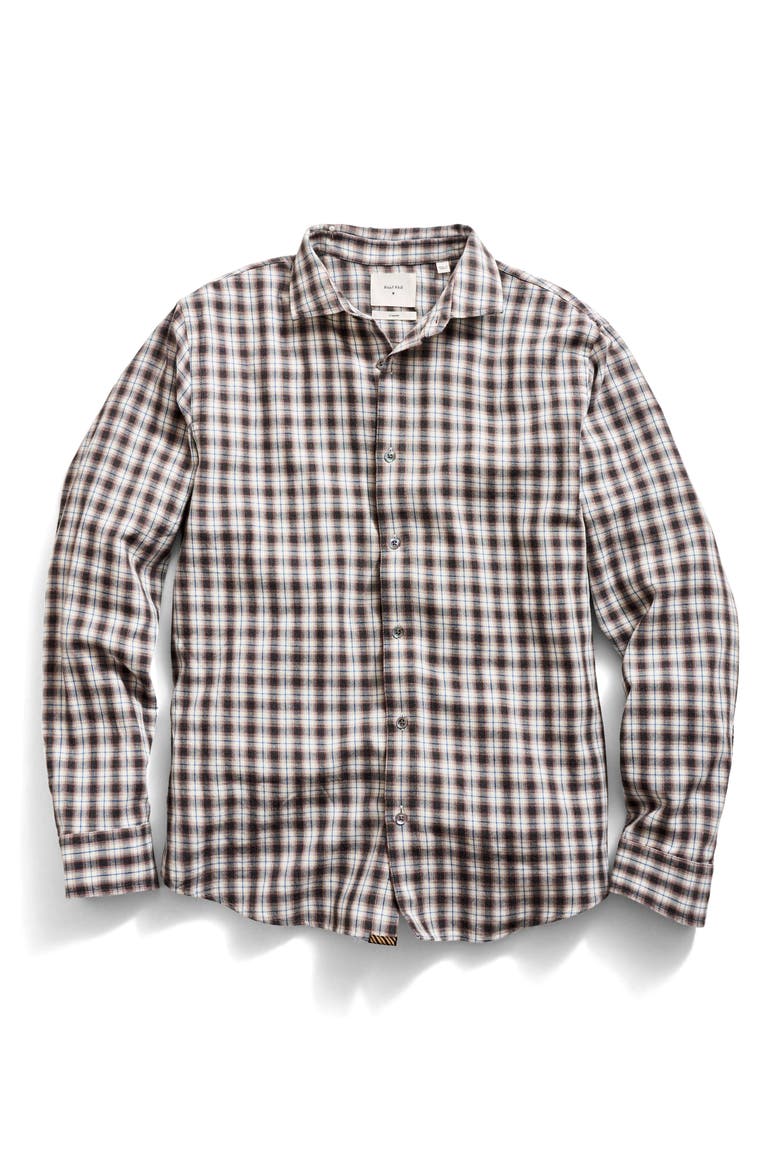 Hutcheson Plaid Cotton Button-Up Shirt, Main, color, BROWN MULTI
