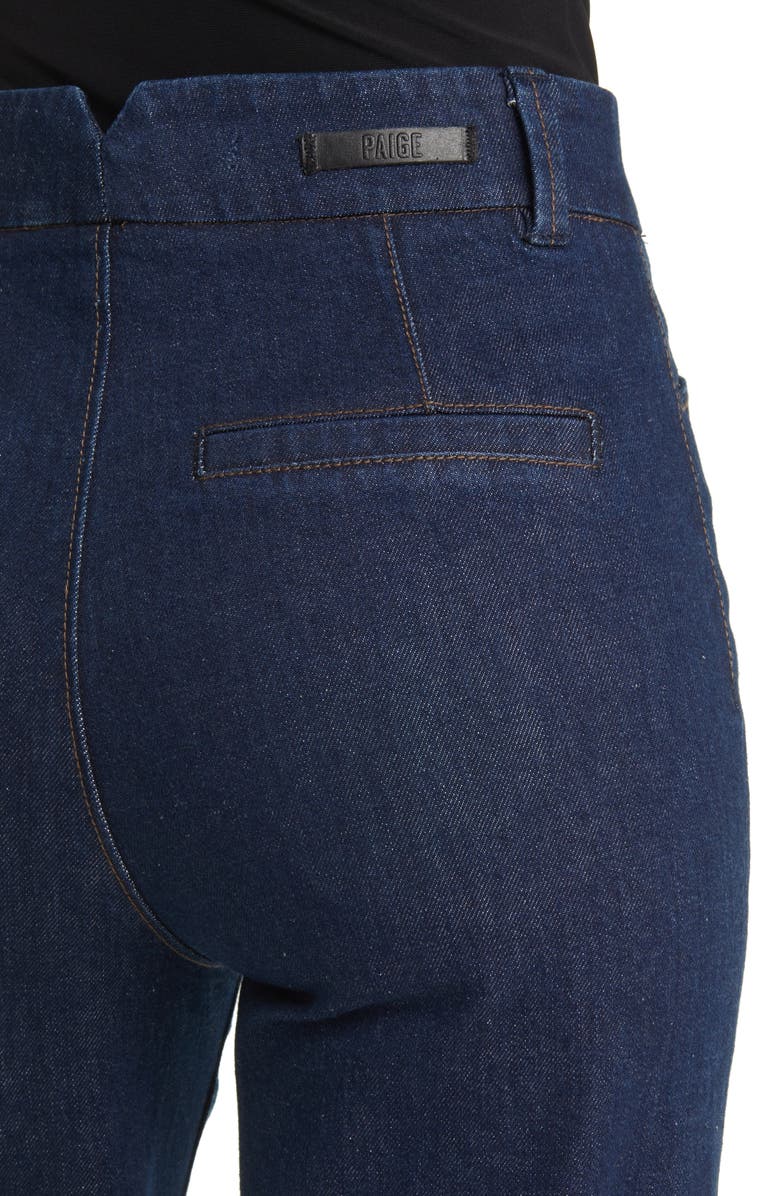 PAIGE Sasha Notch Back High Waist Wide Leg Trouser Jeans, Alternate, color,