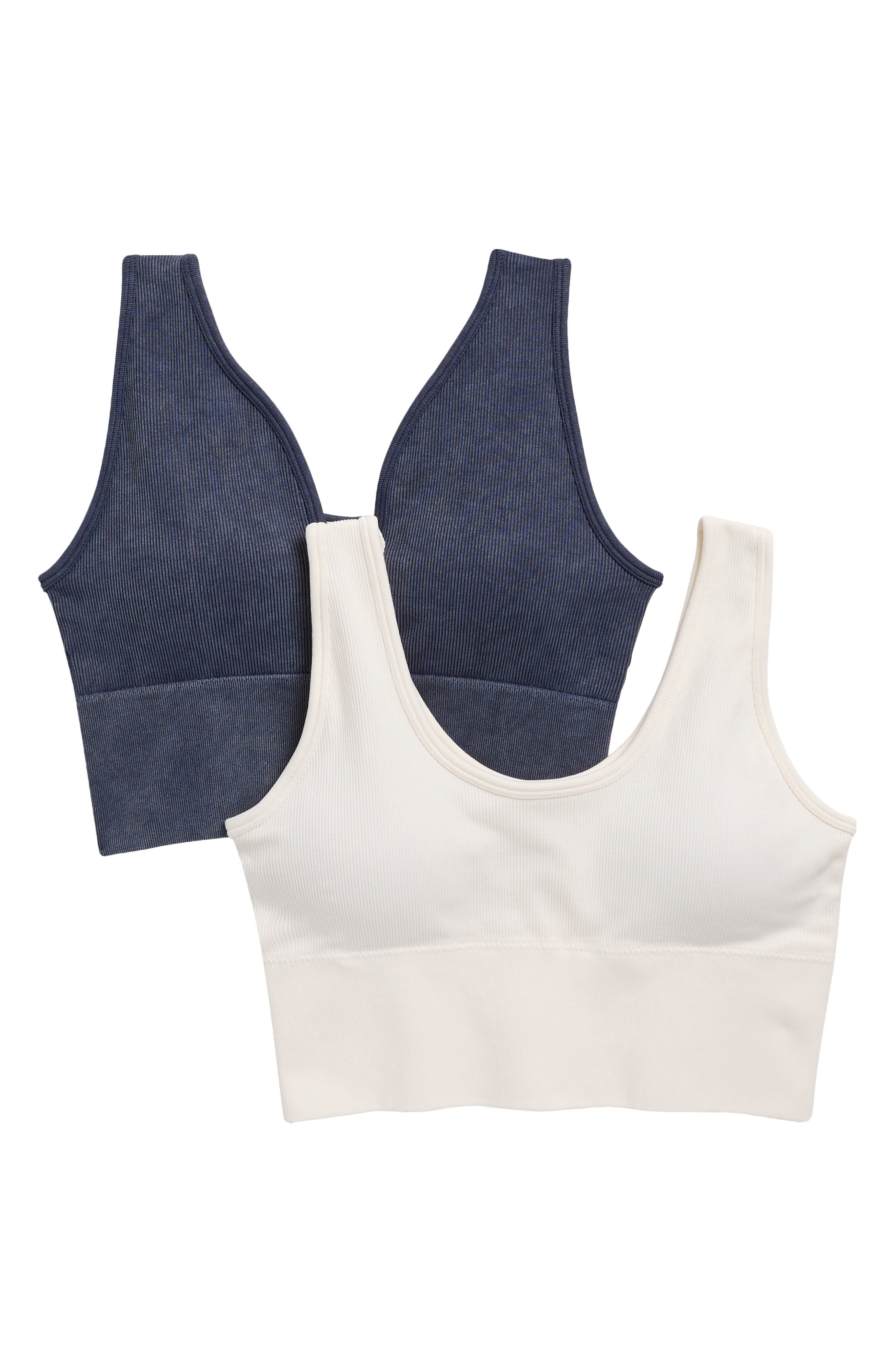Calla 2-Pack Seamless Ribbed Sports Bras