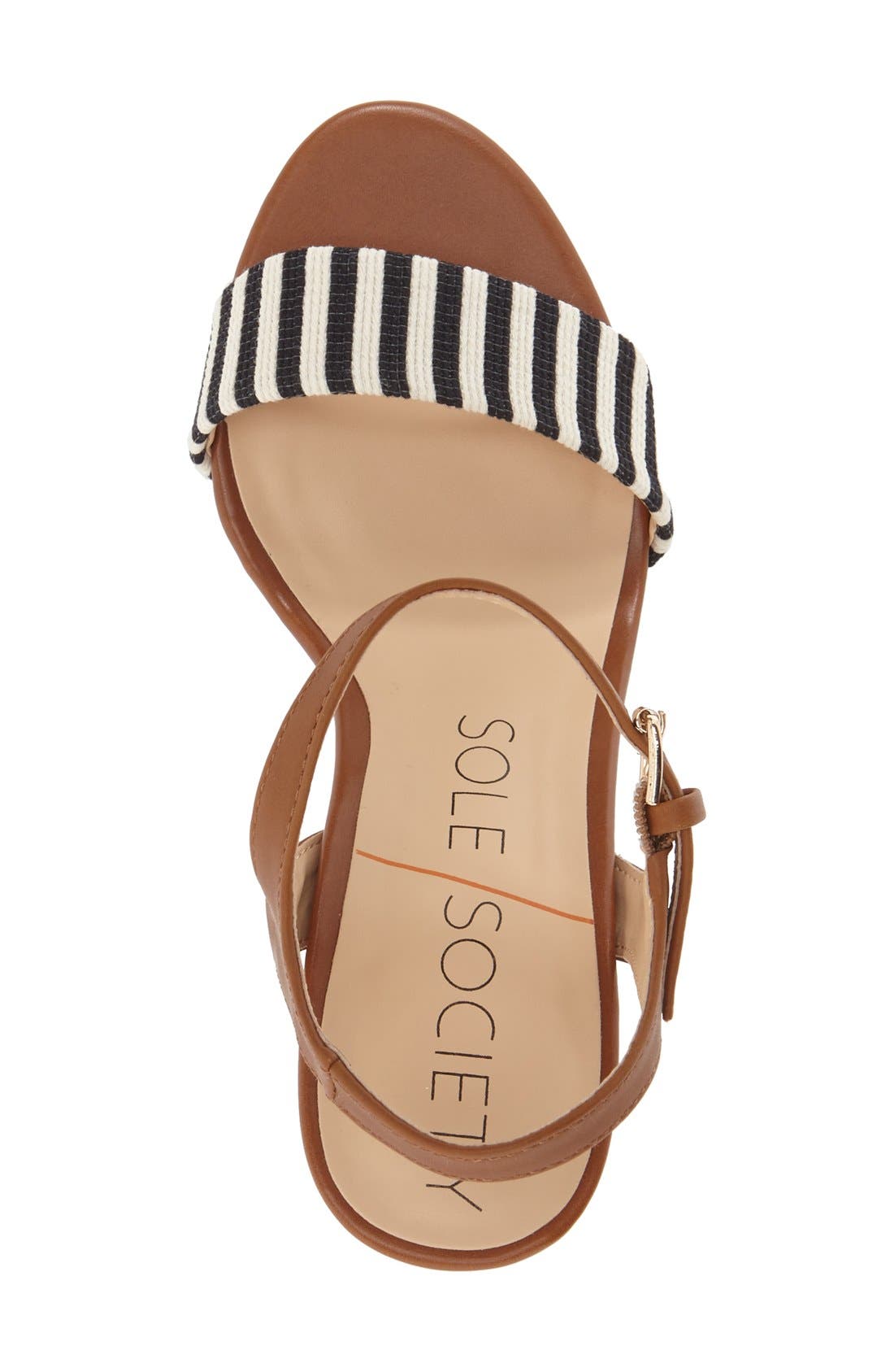 Sole Society 'Linny' Ankle Strap Sandal, Alternate, color, 
