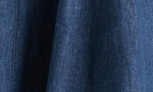 Steve Madden Dolly Denim Fit & Flare Midi Dress In Madrid Wash