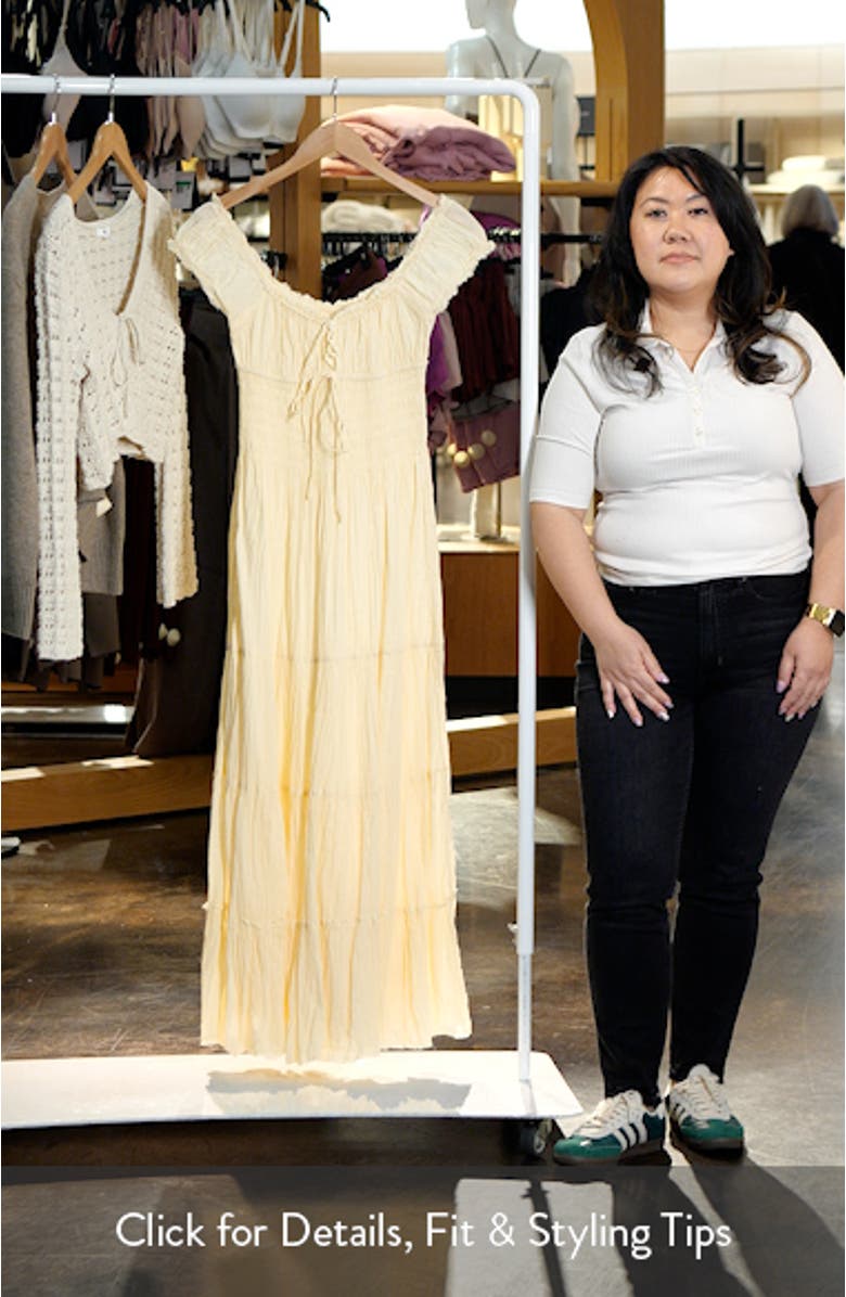 Sienna Smocked Cotton Maxi Dress, sales video thumbnail