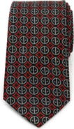 Cufflinks, Inc. x Marvel Deadpool Medallion Silk Blend Tie