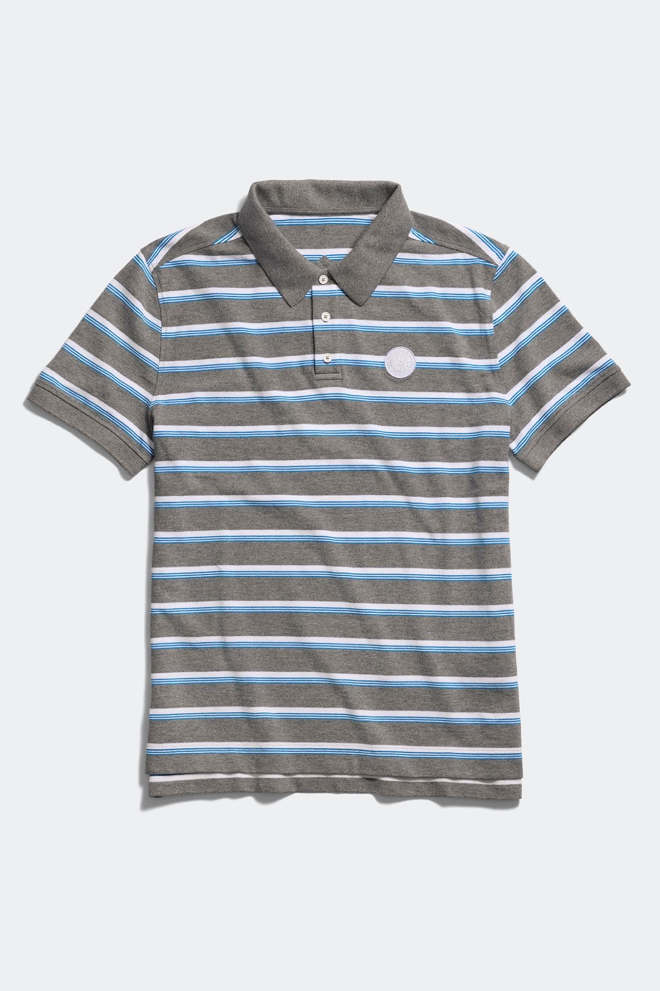 selected Grey Melange Moncton Stripe