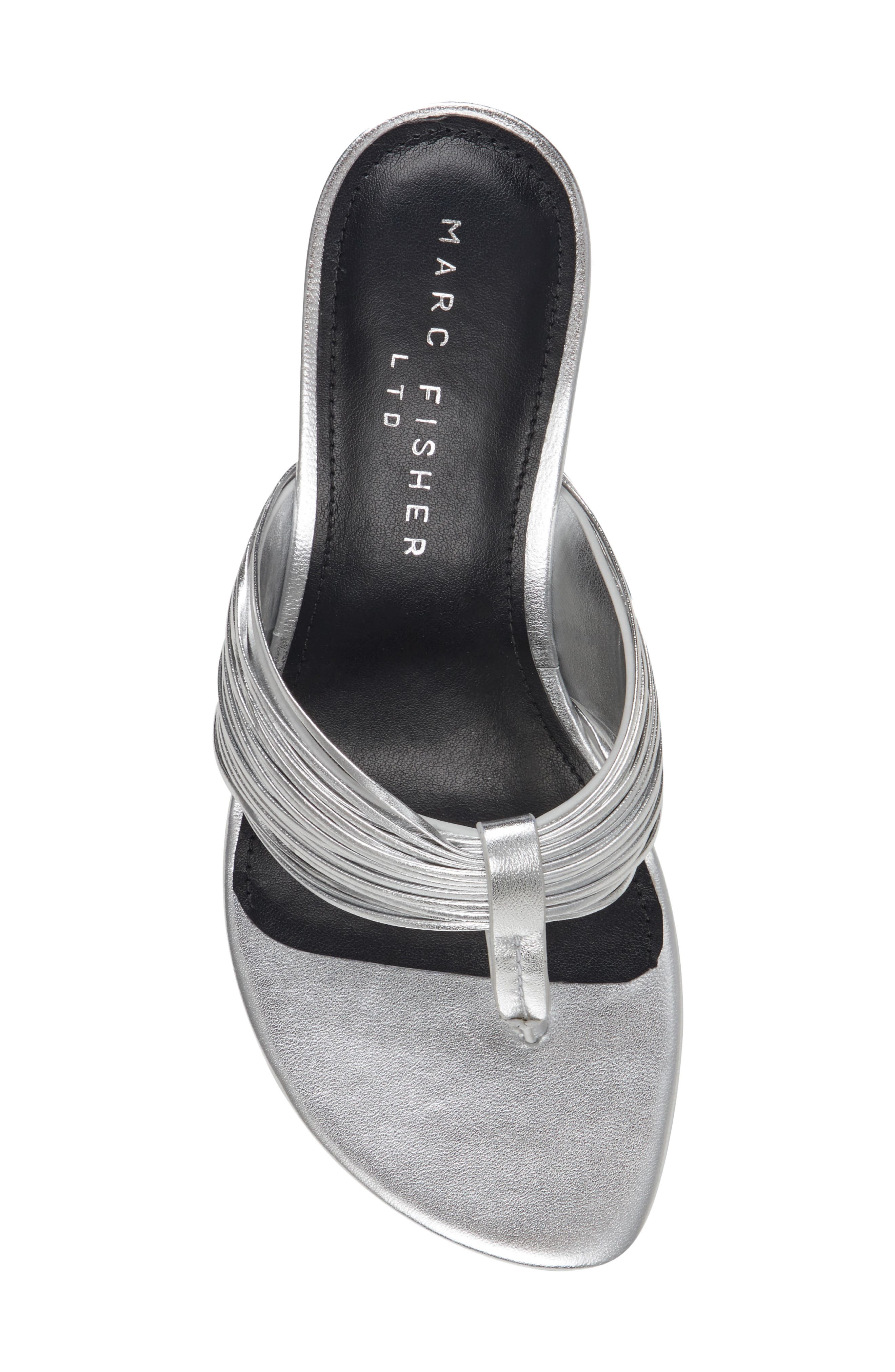 Marc Fisher LTD Pamilla Sandal, Alternate, color, Silver