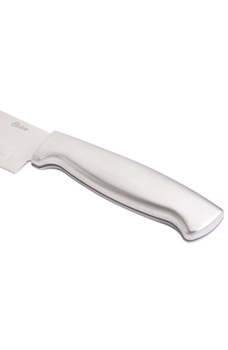 OSTER Baldwyn 6.5 Inch High Carbon Stainless Steel Santoku Knife, Alternate, color, Silver