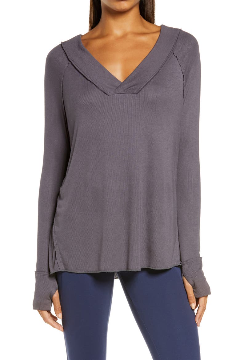 Essentials Ribbed Top, Main, color, NINE IRON