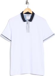 DENIM AND FLOWER Textured Square Polo