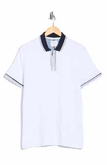 DENIM AND FLOWER Textured Square Polo