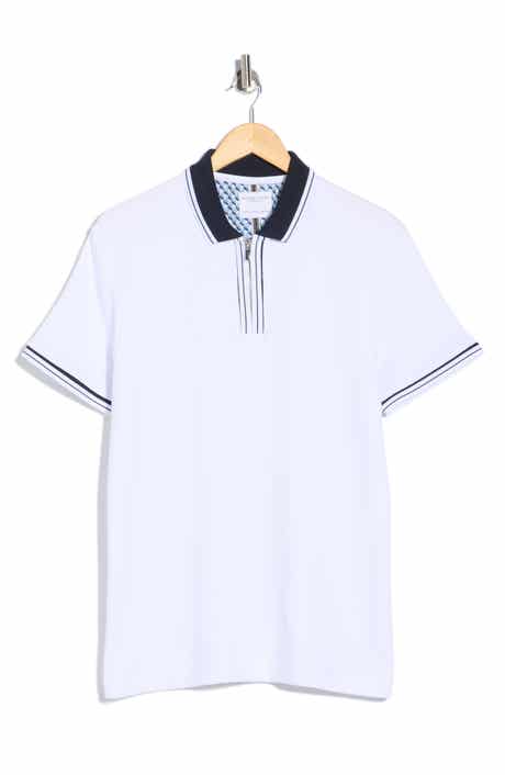 DENIM AND FLOWER Textured Square Polo