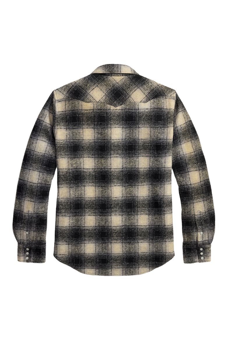 Jacquard Wool Blend Shirt, Alternate, color, BLACK/ MULTI