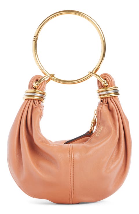 Mini Bracelet Leather Hobo Bag
