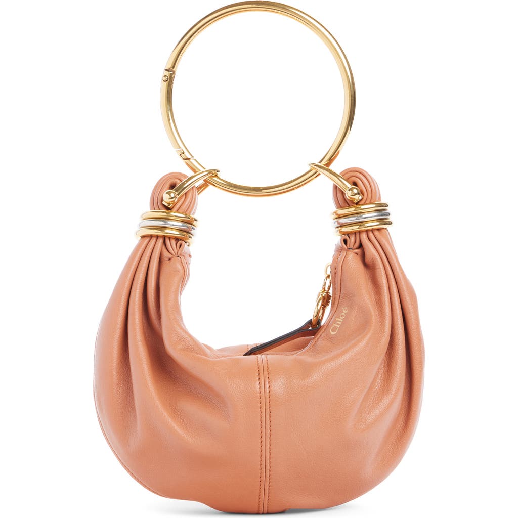 Chloé Mini Bracelet Hobo Bag In Grained Leather