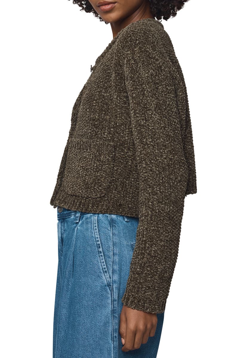 Splendid Andrea Crop Cardigan, Alternate, color, Green Spruce