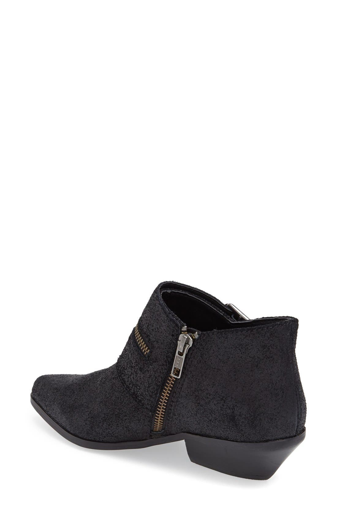 'Comparni' Leather Bootie, Alternate, color, BLACK LEATHER