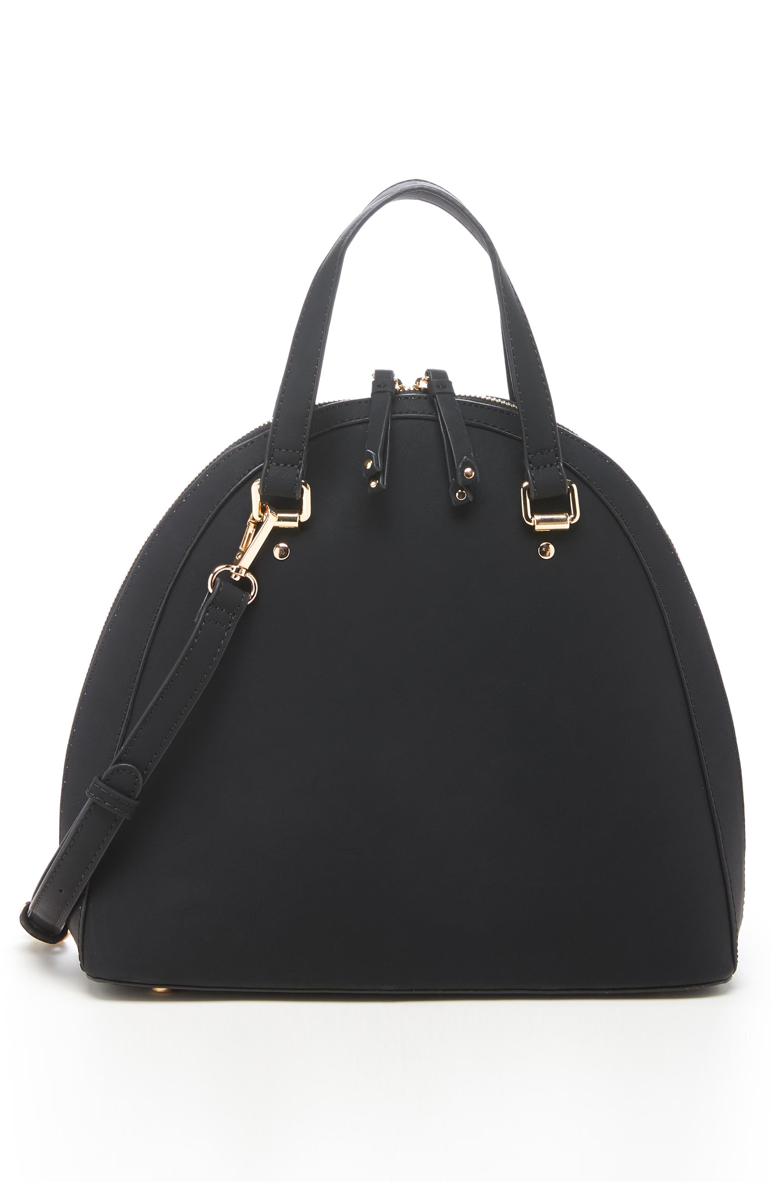 Sole Society Dwani Faux Leather Satchel, Alternate, color, 