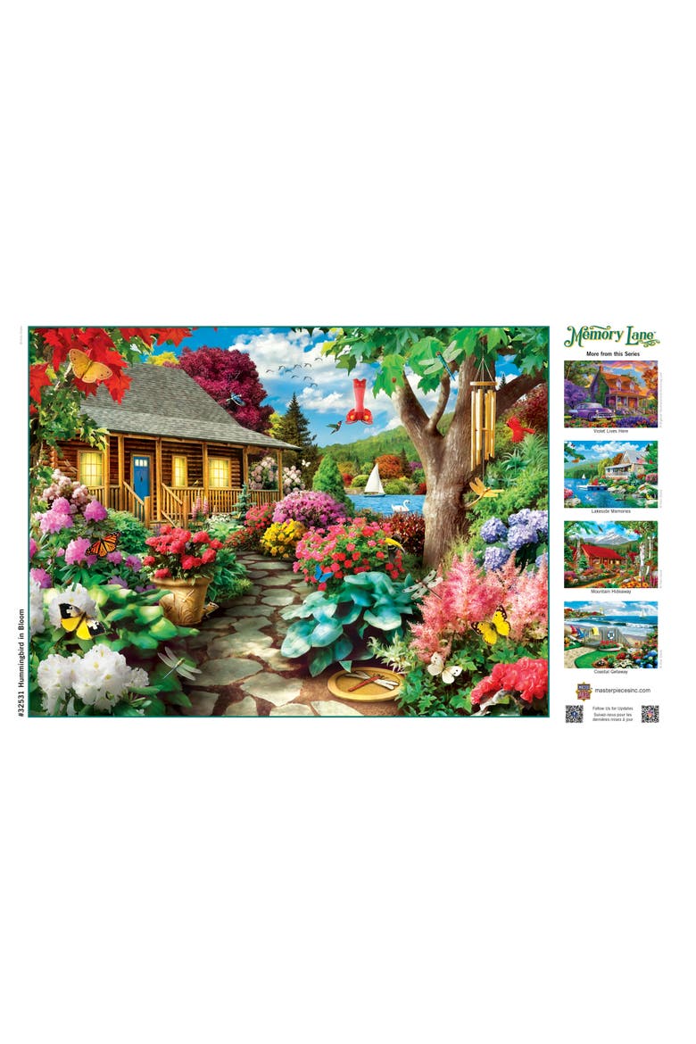 Hummingbird in Bloom 300 Piece Puzzle, Alternate, color, Multicolor