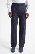 ISAIA Pleated Wool Blend Pants
