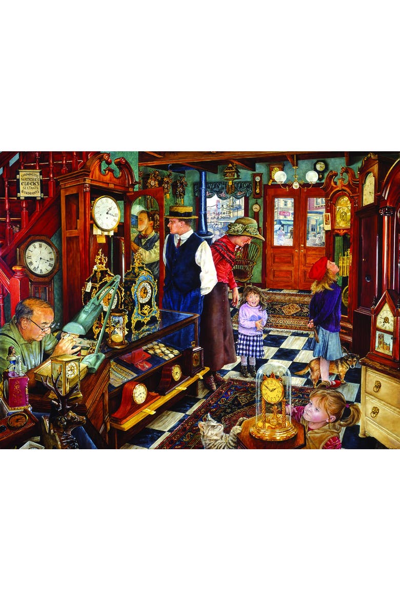 The Clock Shop 1000 piece Jigsaw Puzzle for Adults, Alternate, color, Multicolor