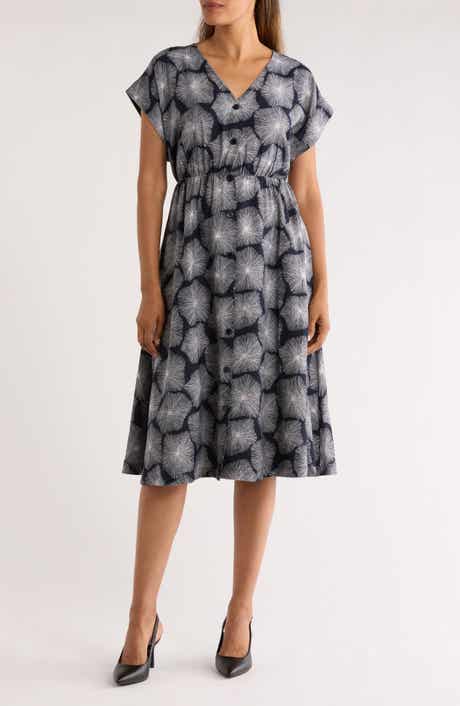 NORDSTROM RACK Short Sleeve Button Front Dress