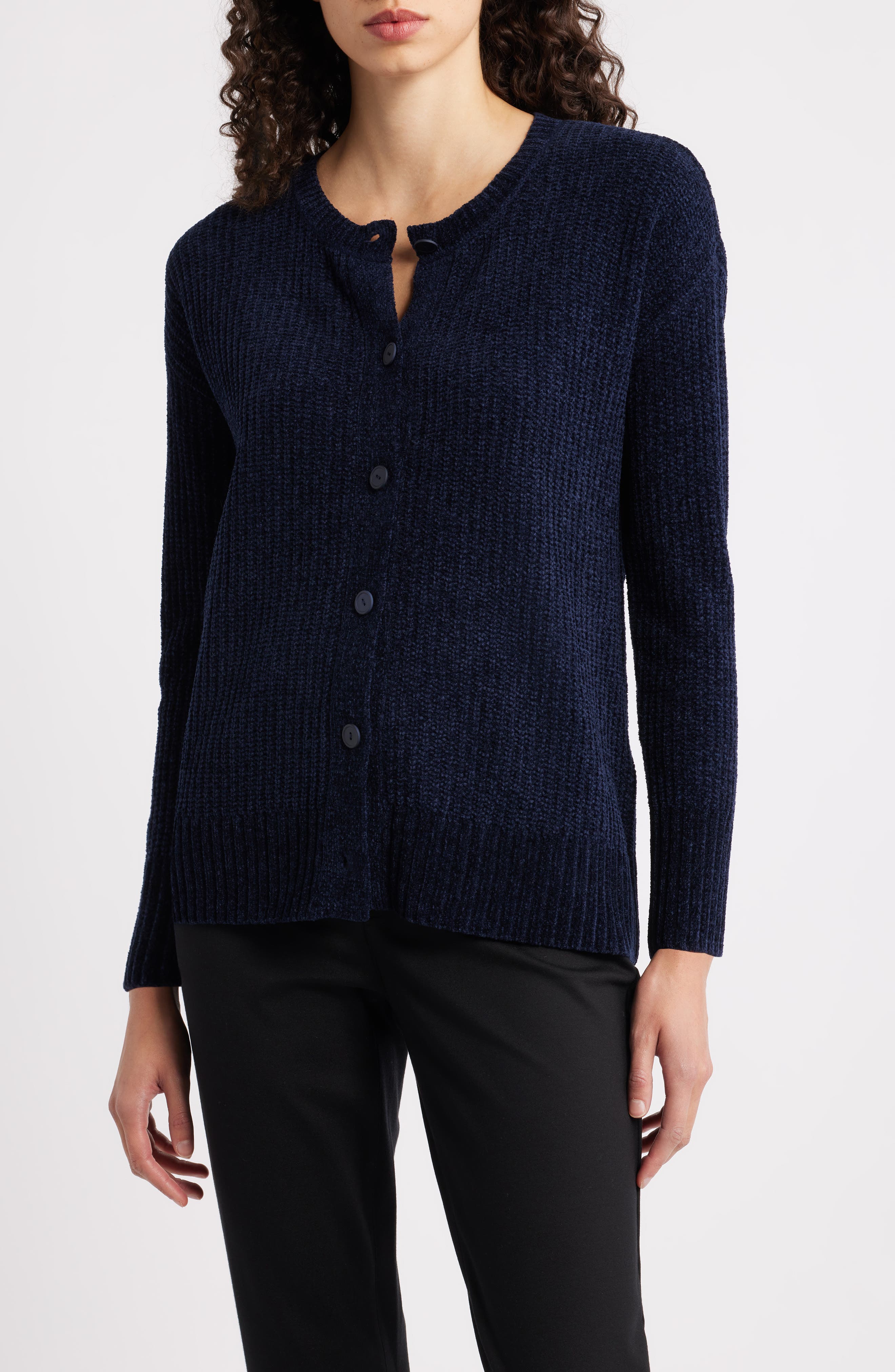 Eileen Fisher Crewneck Cardigan