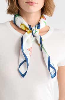 Ted Baker London Floral Silk Twill Square Scarf