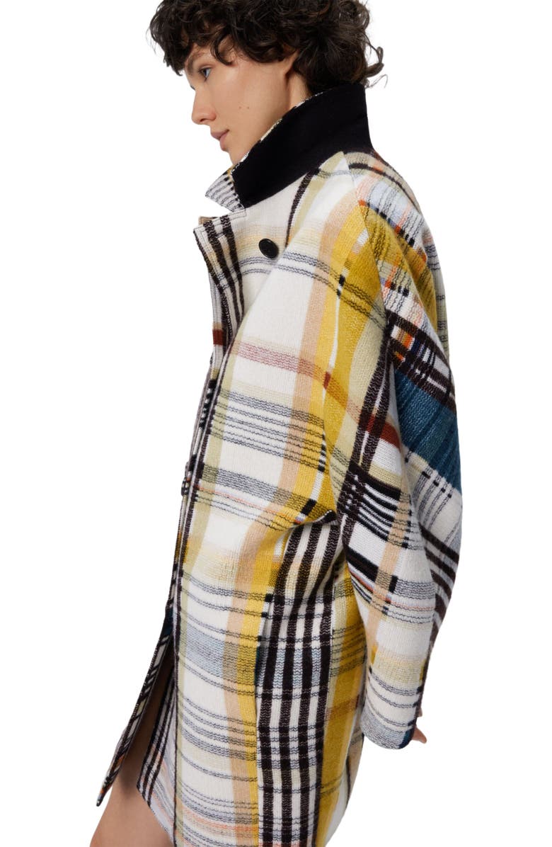 Missoni Double-breasted Caban With Check Pattern, Alternate, color, Yellow
Black