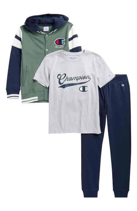 Kids' Hooded Fleece Jacket, T-Shirt & Joggers Set