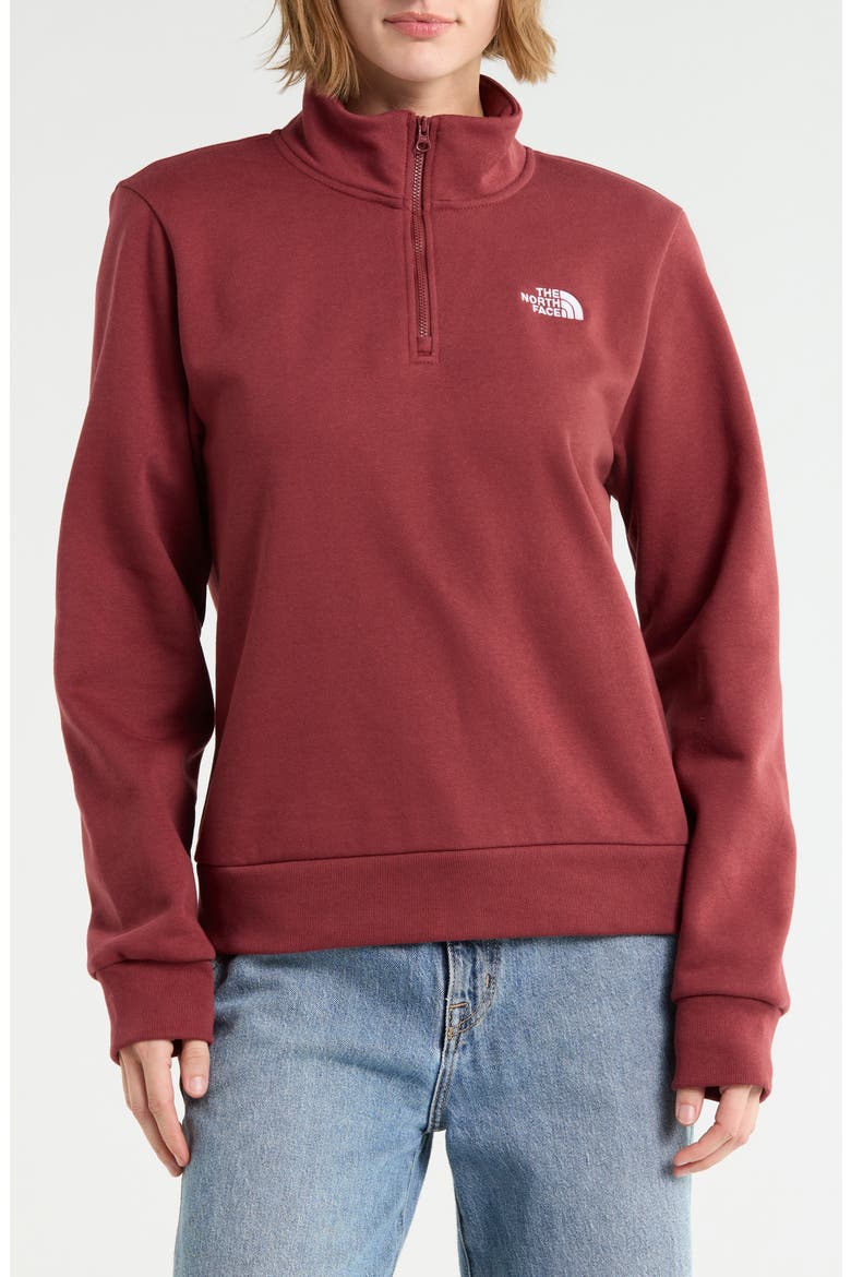 Evolution Simple Dome Regular Quarter Zip Pullover, Main, color, SUMAC