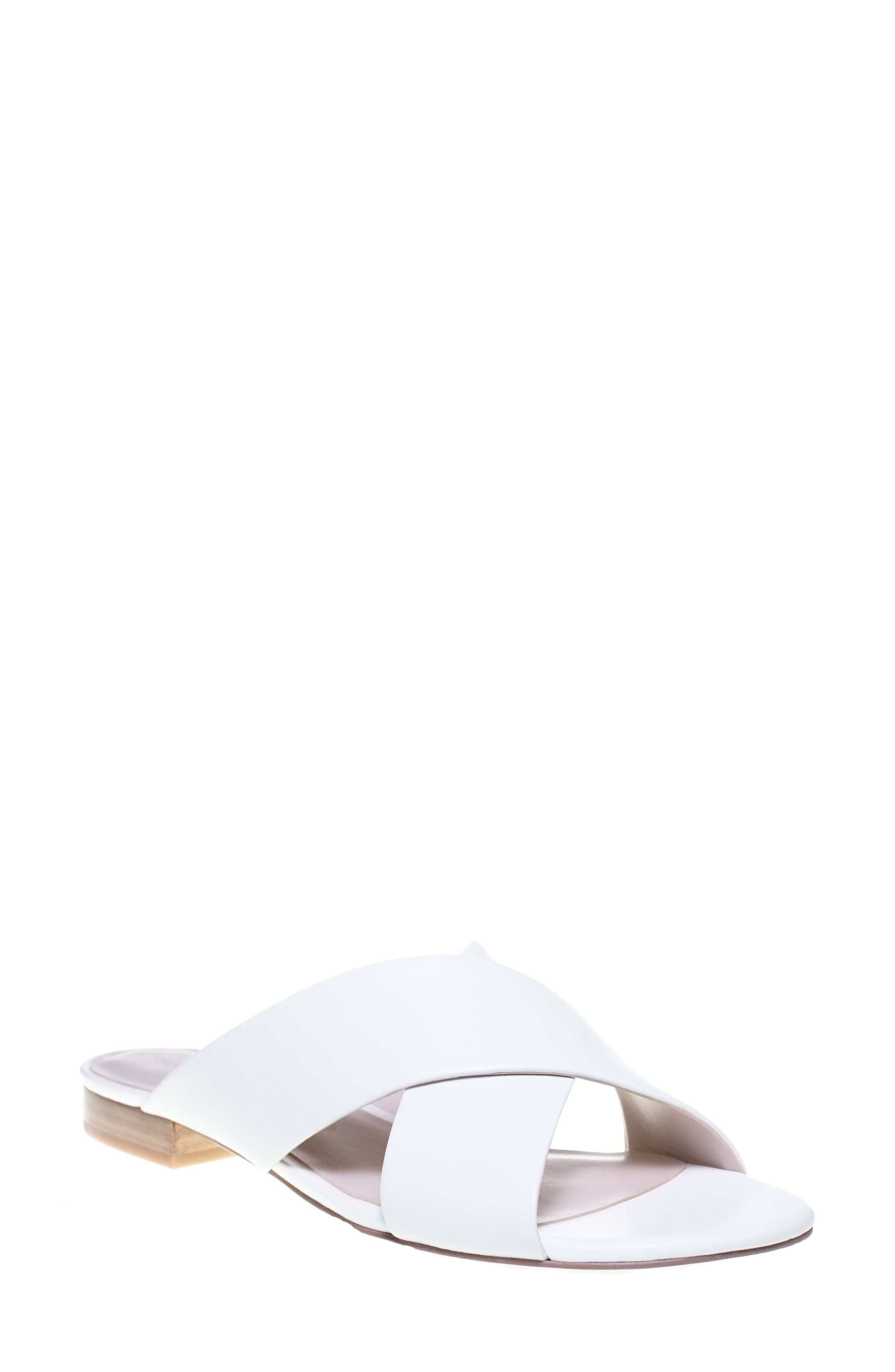 Yesenia Sandal, Main, color, WHITE LEATHER