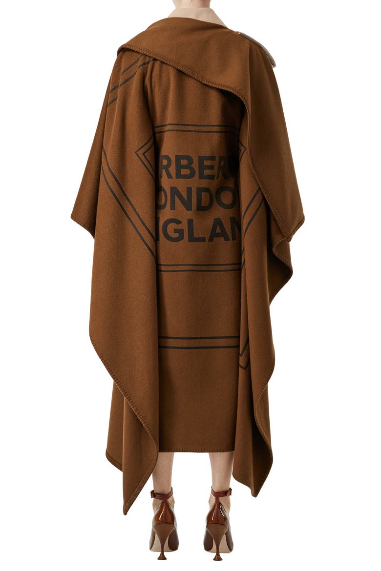 Trench Coat with Attached Cashmere Blanket, Alternate, color, CAMEL
