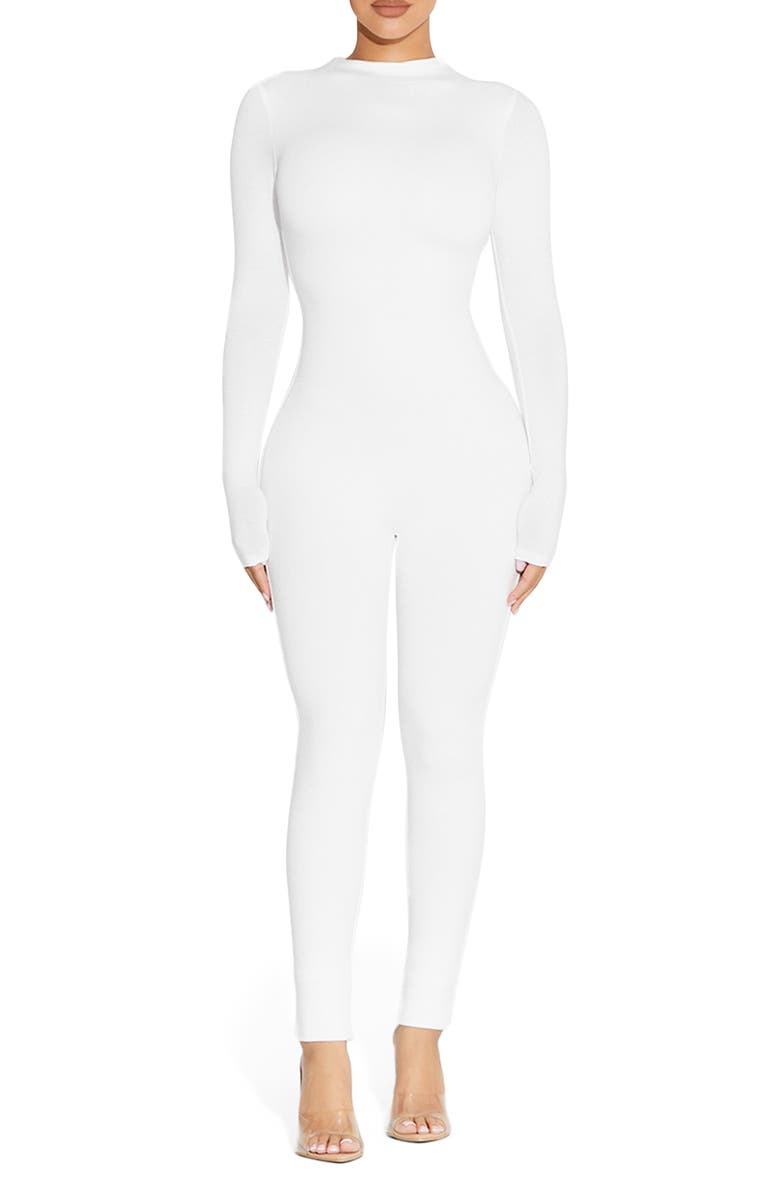 Naked Wardrobe The NW Jumpsuit, Main, color, White