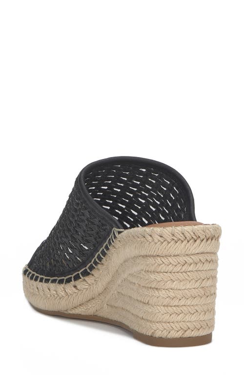 Lucky Brand Cabriah Espadrille Platform Wedge Slide Sandal In Black